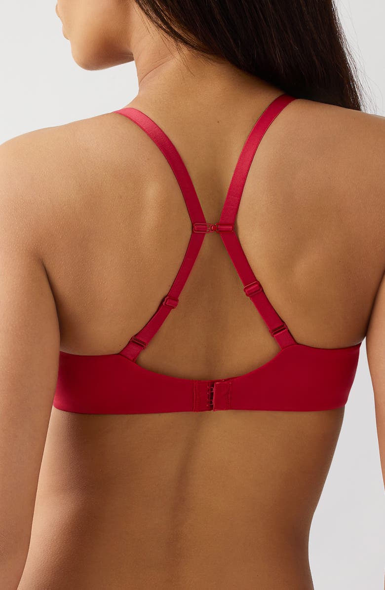 b.tempt'd by Wacoal Future Foundation Wireless T-Shirt Bra, Alternate, color, Chili Pepper Red