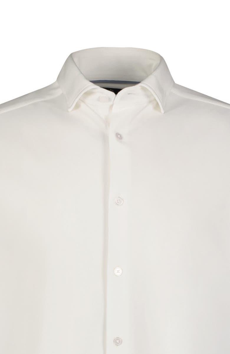 Luchiano Visconti Micro Melange Knit Shirt, Alternate, color, White
