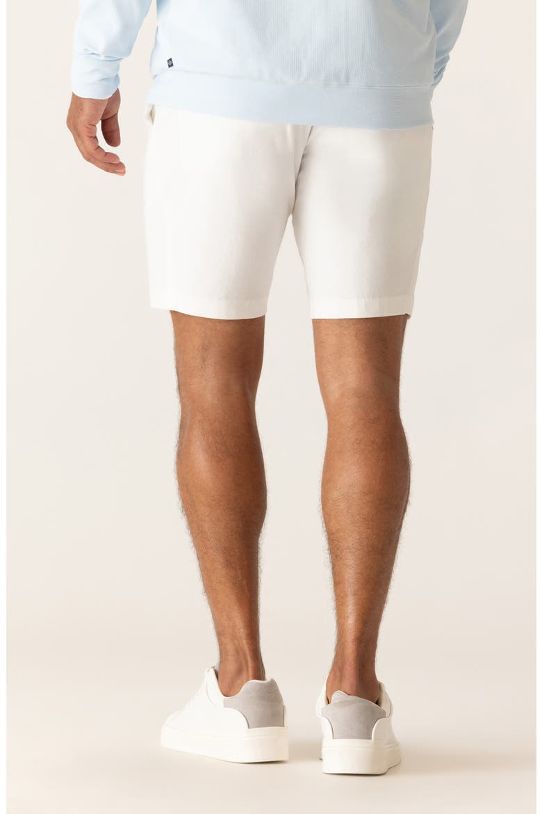 Galaxy 8.5-Inch Bermuda Flat Front Stretch Twill Shorts, Alternate, color, WHITE