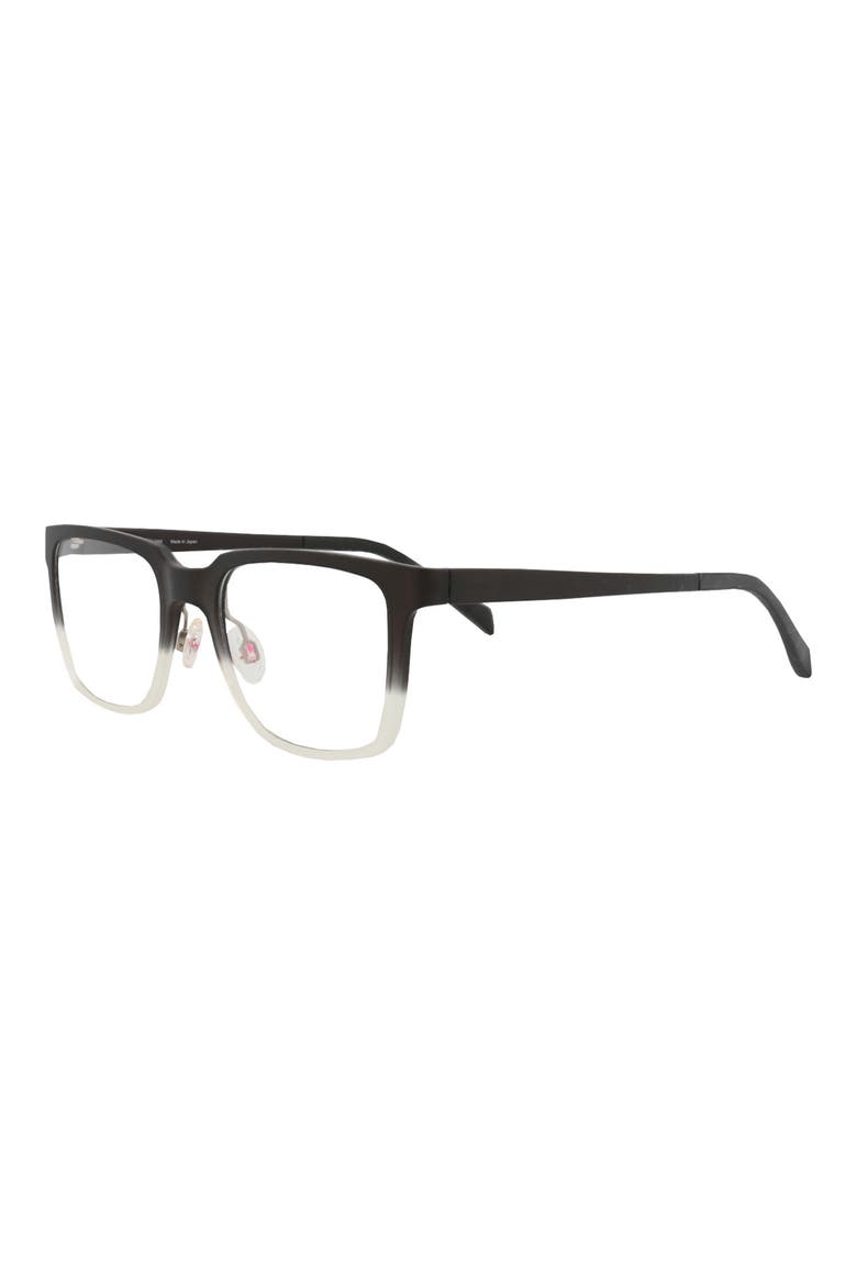 50mm Rectangular Optical Glasses, Alternate, color, BLACK BLACK TRANSPARENT