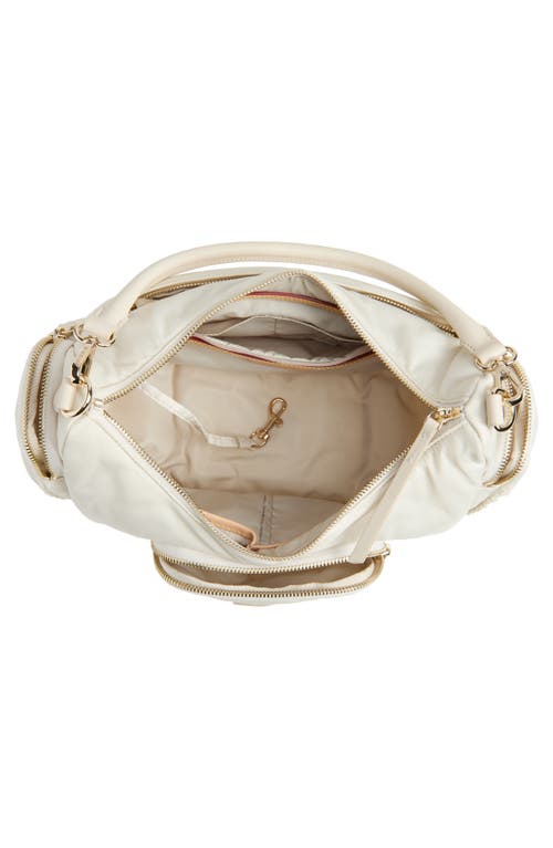 Mz Wallace Medium Chelsea Nylon Shoulder Bag In Sand
