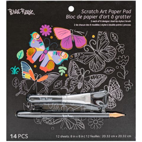 Scratch Art Paper Pad, Butterfly