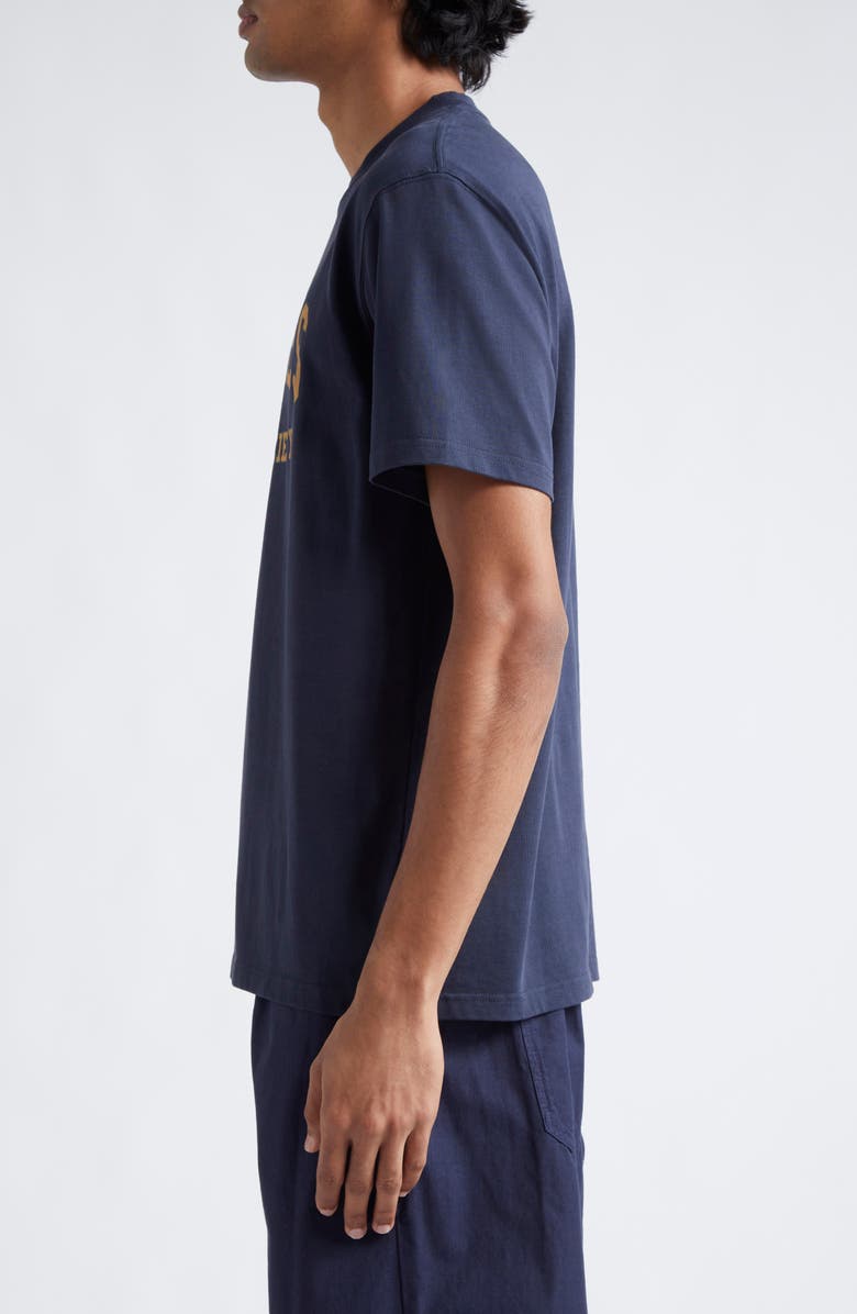 PALMES Ivan Cotton Logo Graphic T-Shirt, Alternate, color, Navy-Yellow