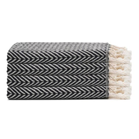 Herringbone Turkish Cotton Hand Towel Bundle
