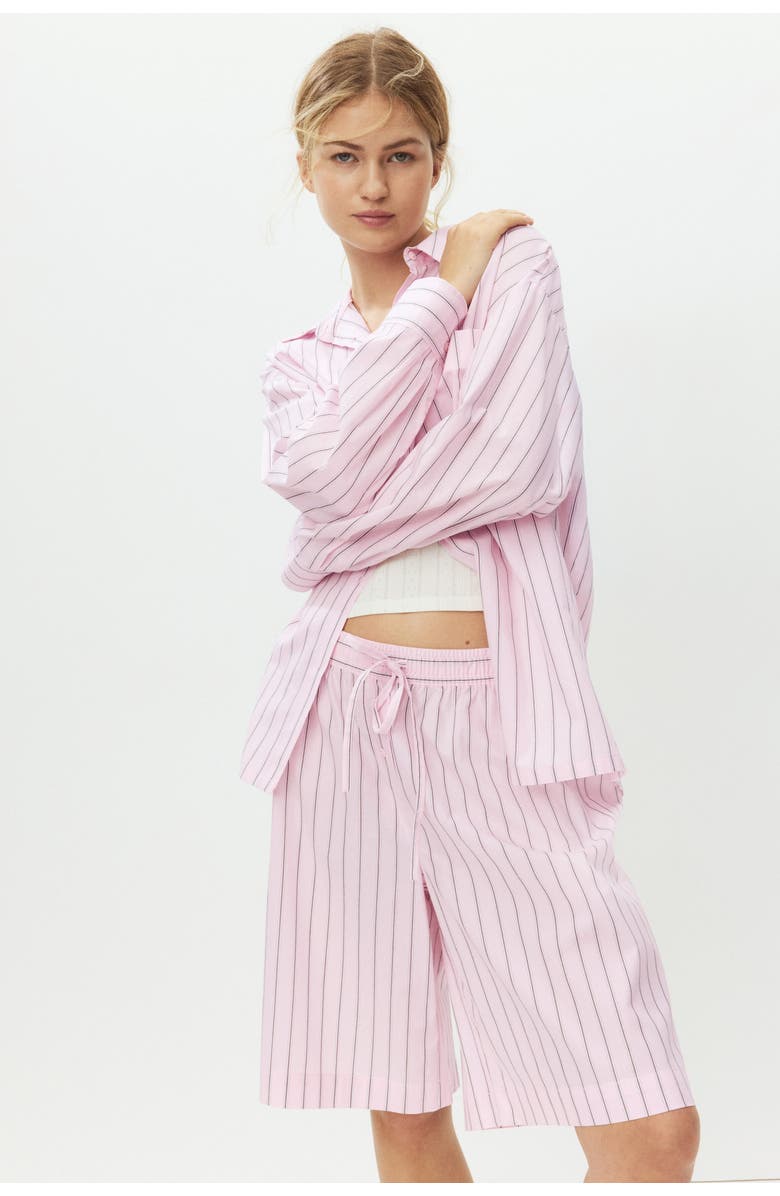 H&M Cotton Pyjamas, Alternate, color, Light Pink/Striped