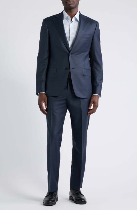 Crosshatch Wool Suit
