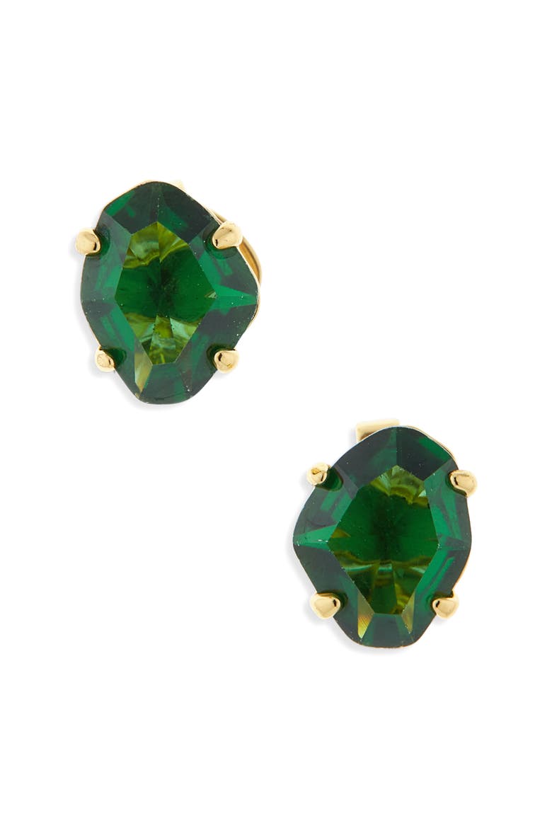 treasure trove stud earrings, Main, color, GREEN