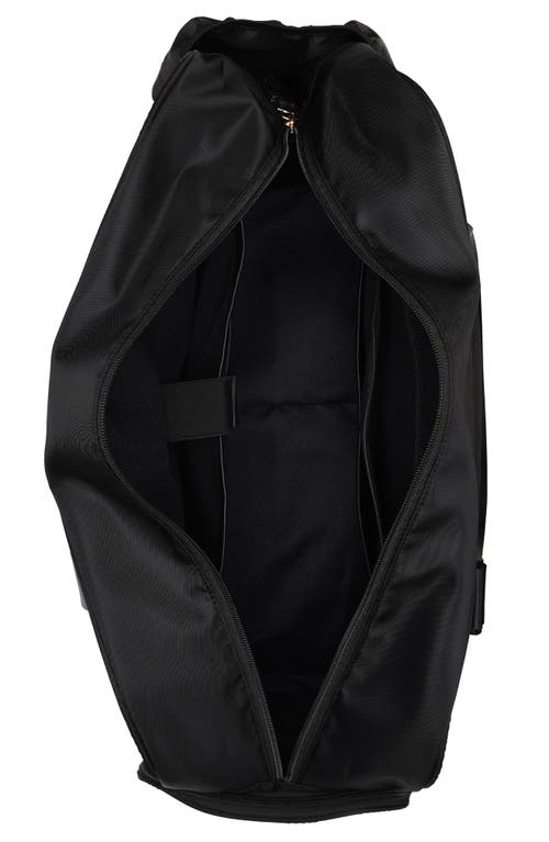 Elle Wayfarer 40l Monogram Weekender Duffel Bag In Black