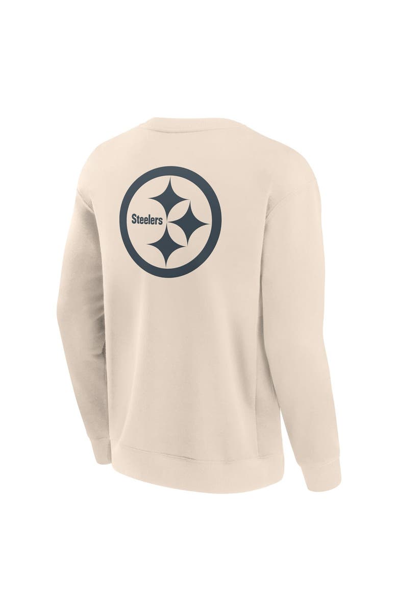 FANATICS Men's Fanatics Cream Pittsburgh Steelers Elements Future Ground Lettering Pullover Sweatshirt, Alternate, color, Cream