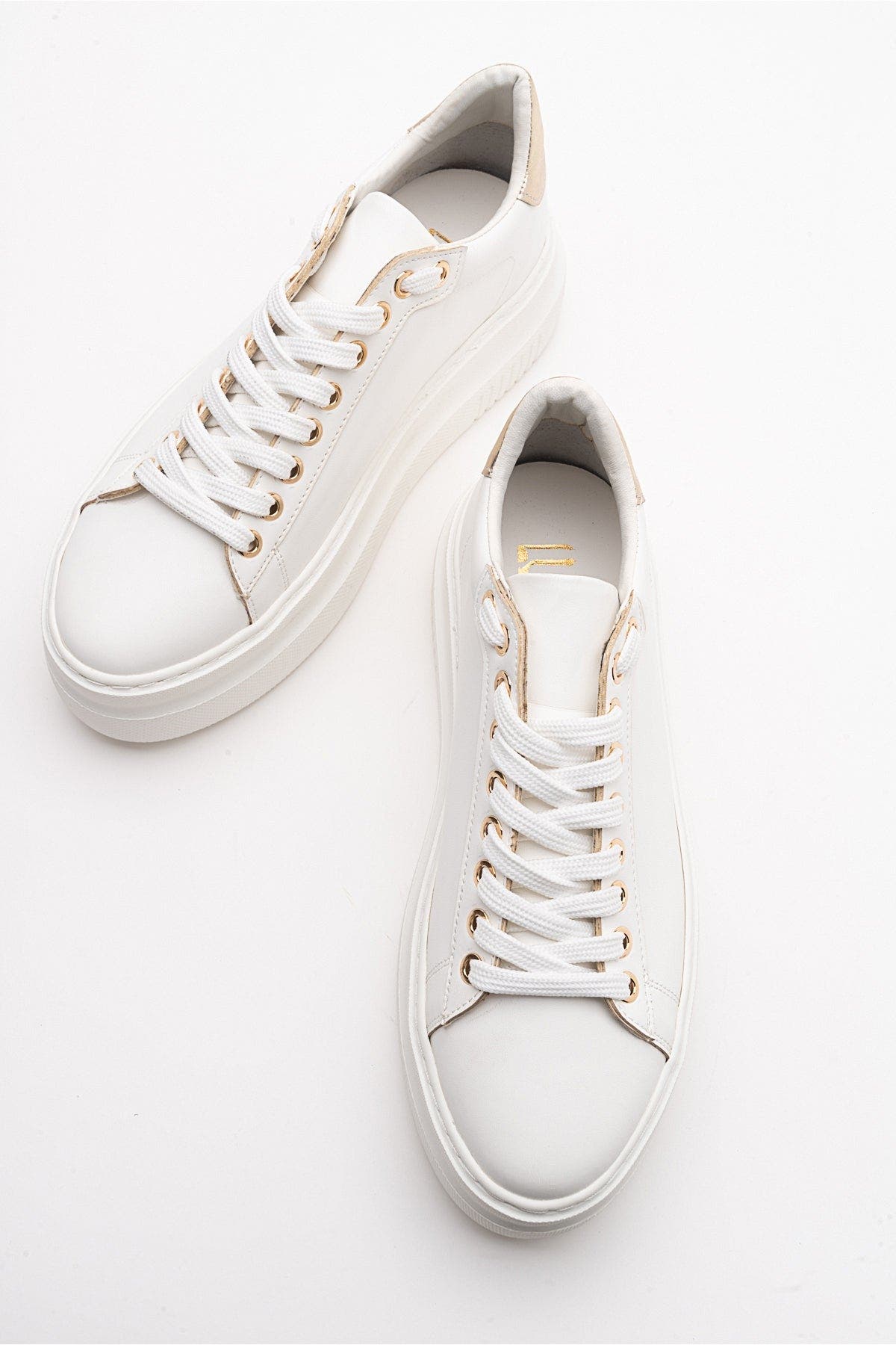 Violette Platform Sneakers, Alternate, color, White