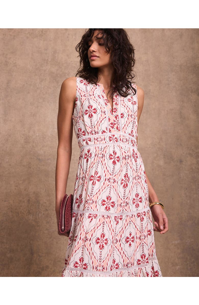 MINT VELVET Geo Print Maxi Dress, Alternate, color, Light Pink