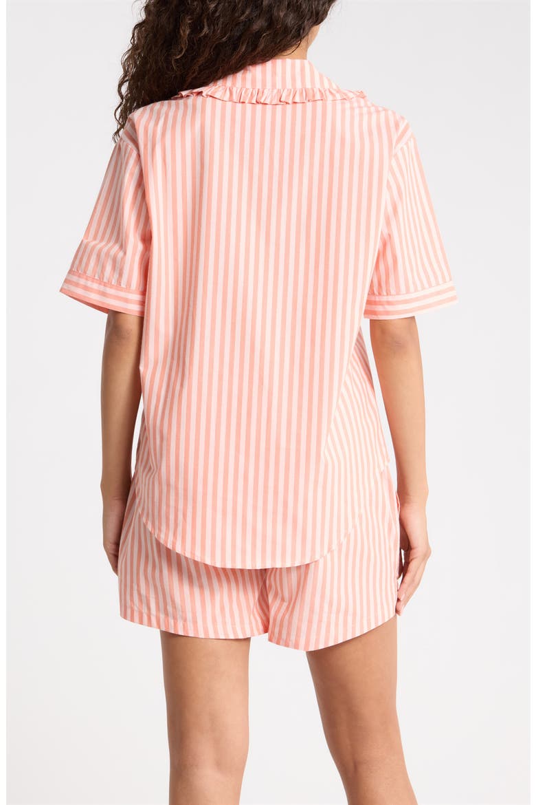 Butterscotch Stripe Cotton Poplin Pajamas, Alternate, color, BUTTERSCOTCH