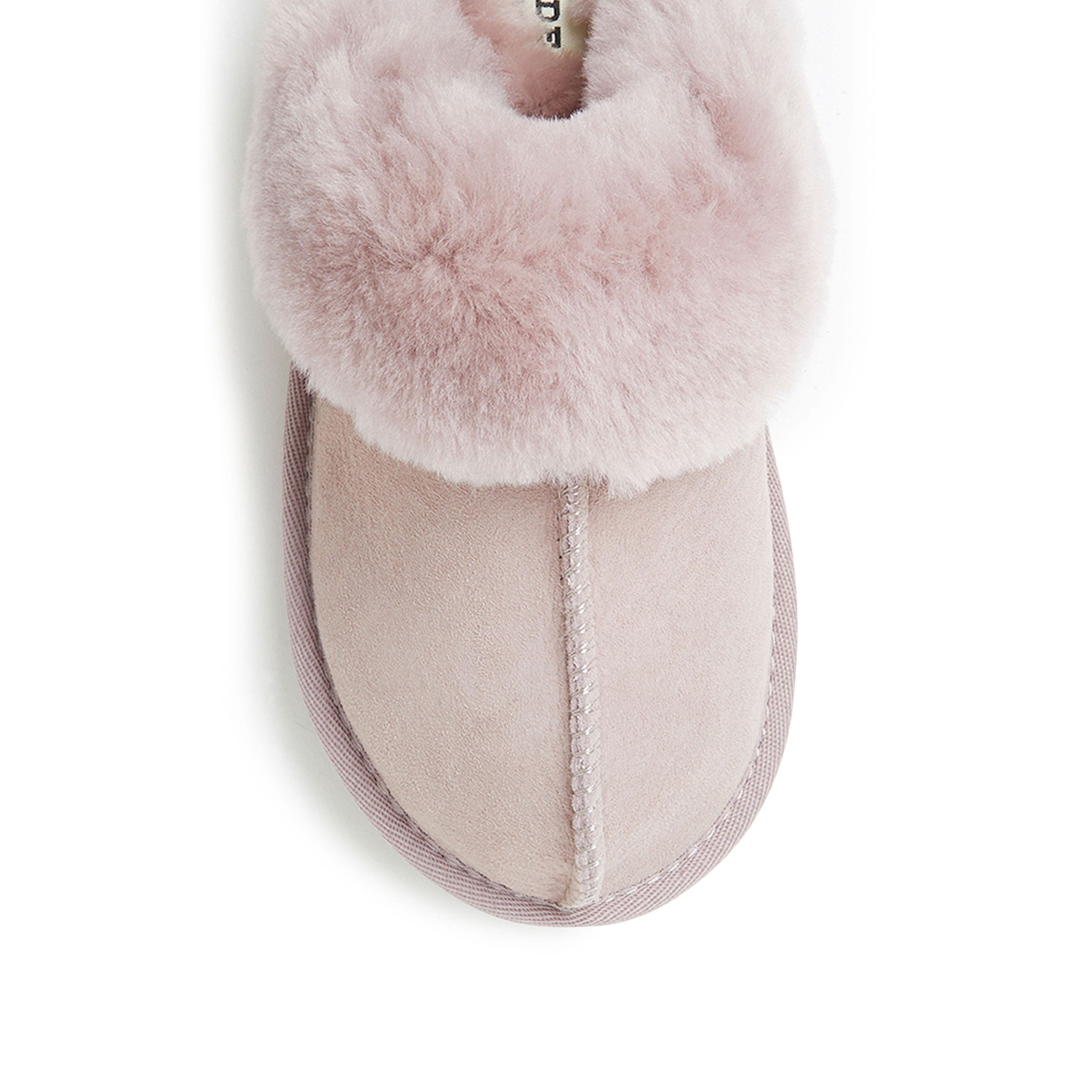 DEARFOAMS Fireside Sydney Genuine Shearling Scuff Slipper, Alternate, color, Driftwood