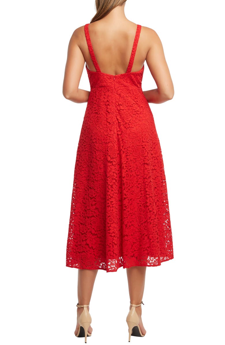 Bardot Genoveve Lace Midi Dress, Alternate, color, 
