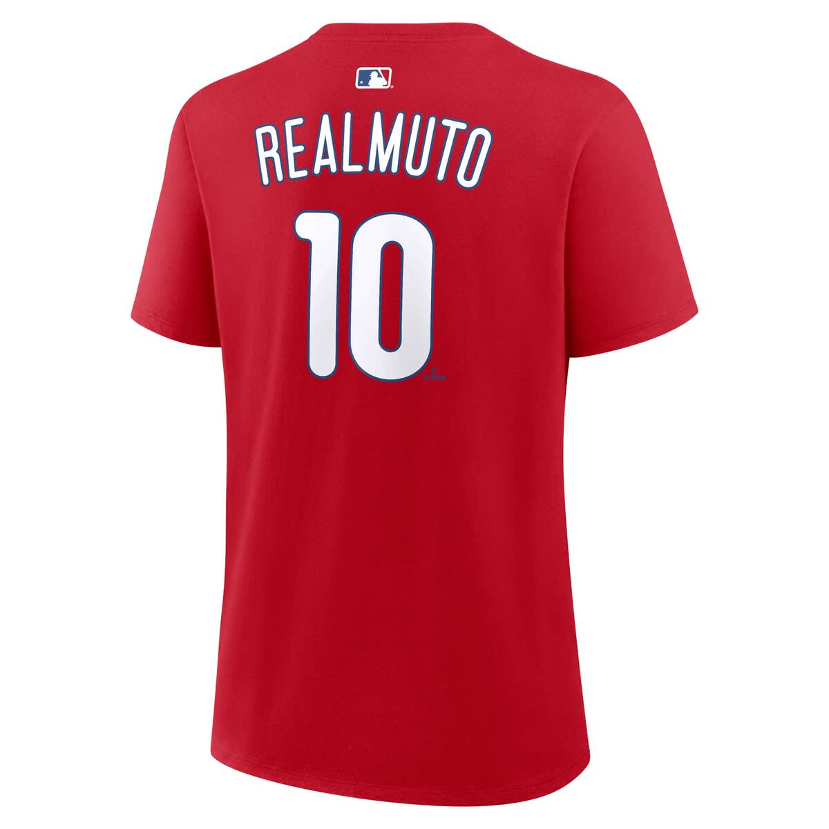 Nike Women's Nike J.T. Realmuto Red Philadelphia Phillies Name & Number ...