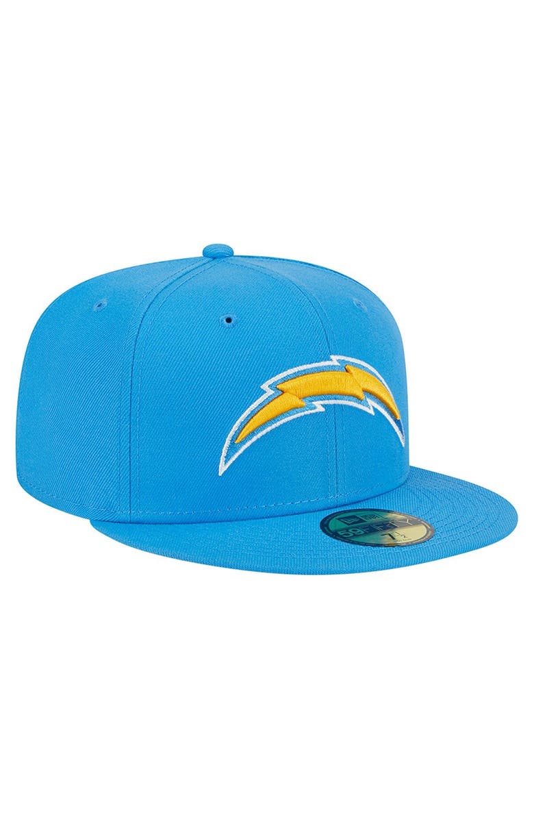 New Era Men's New Era Powder Blue Los Angeles Chargers  Main 59FIFTY Fitted Hat, Alternate, color, 