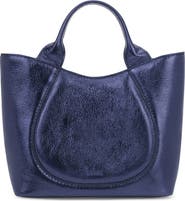 behno Katrina Mini Metallic Leather Tote