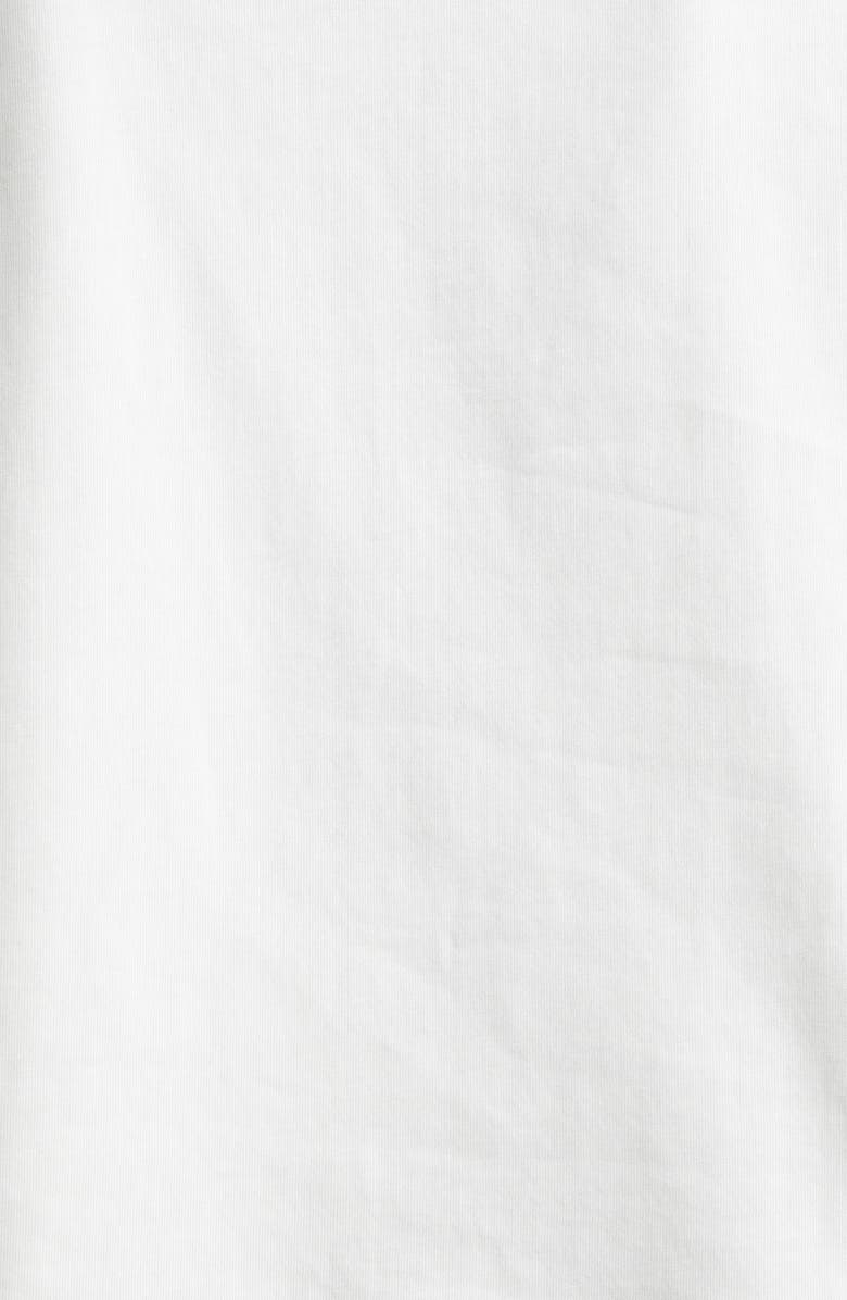 Zimmermann Grommet Boat Neck Cotton T-Shirt, Alternate, color, Ivory