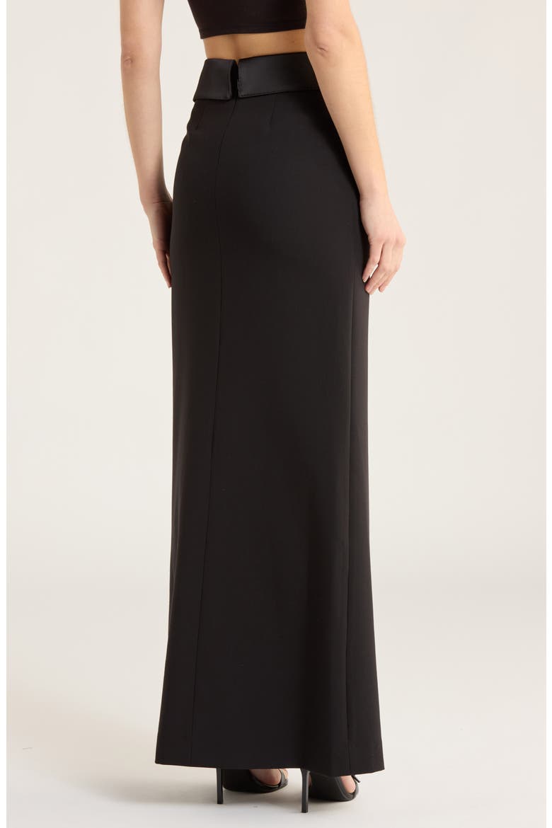 L'AGENCE Diara Tuxedo Maxi Skirt (Women) | Nordstromrack