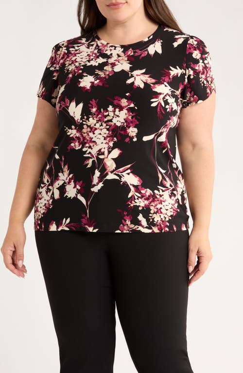 Ak Anne Klein Print Top In Multi
