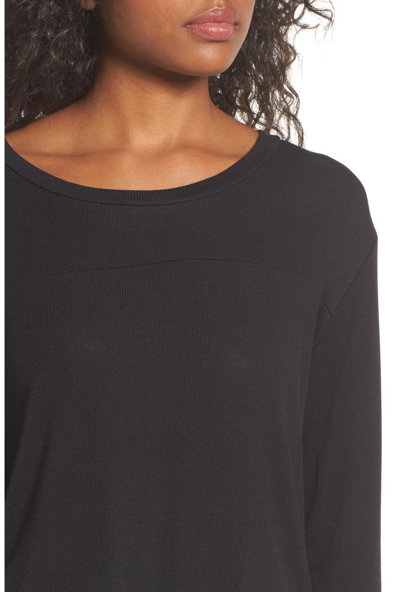 Lounge Tee & Pants, Alternate, color, BLACK