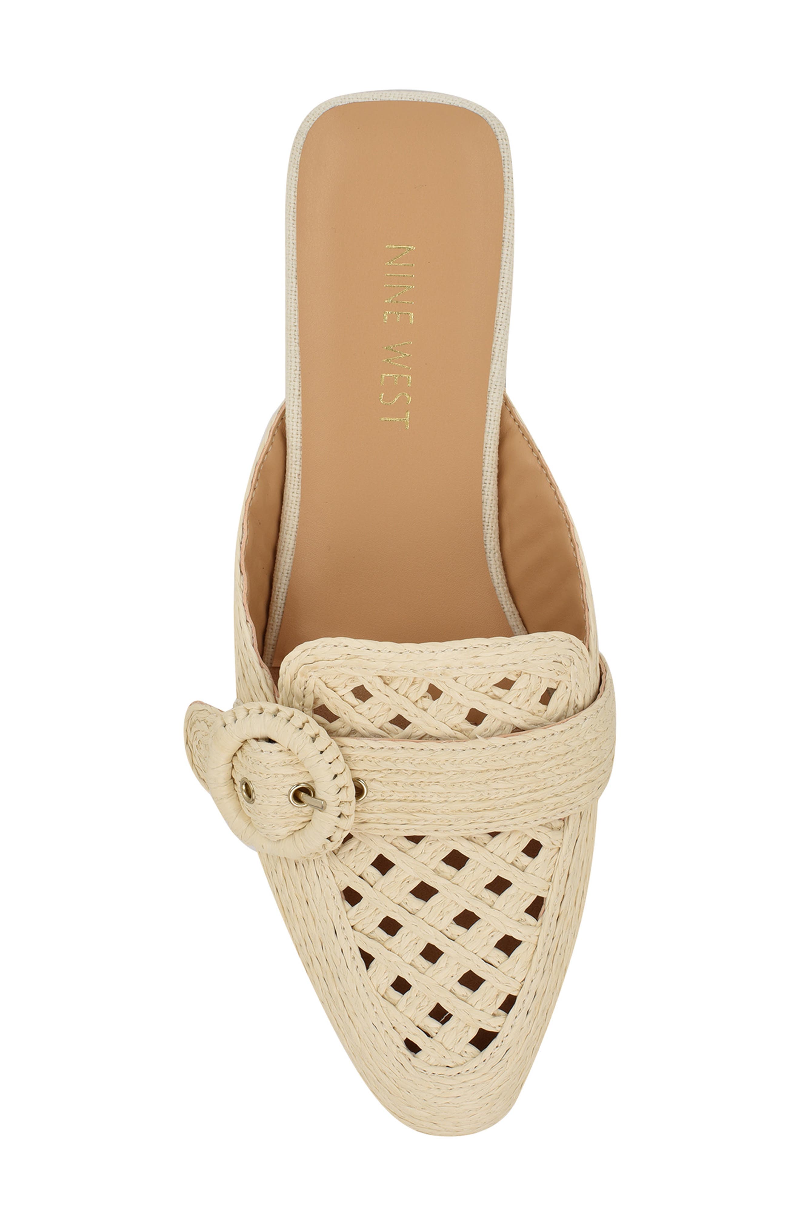 Caspe Woven Mule, Alternate, color, IVORY