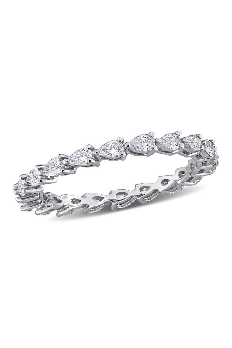 Diamond Pear Eternity Ring 14k, Alternate, color, 14K White Gold