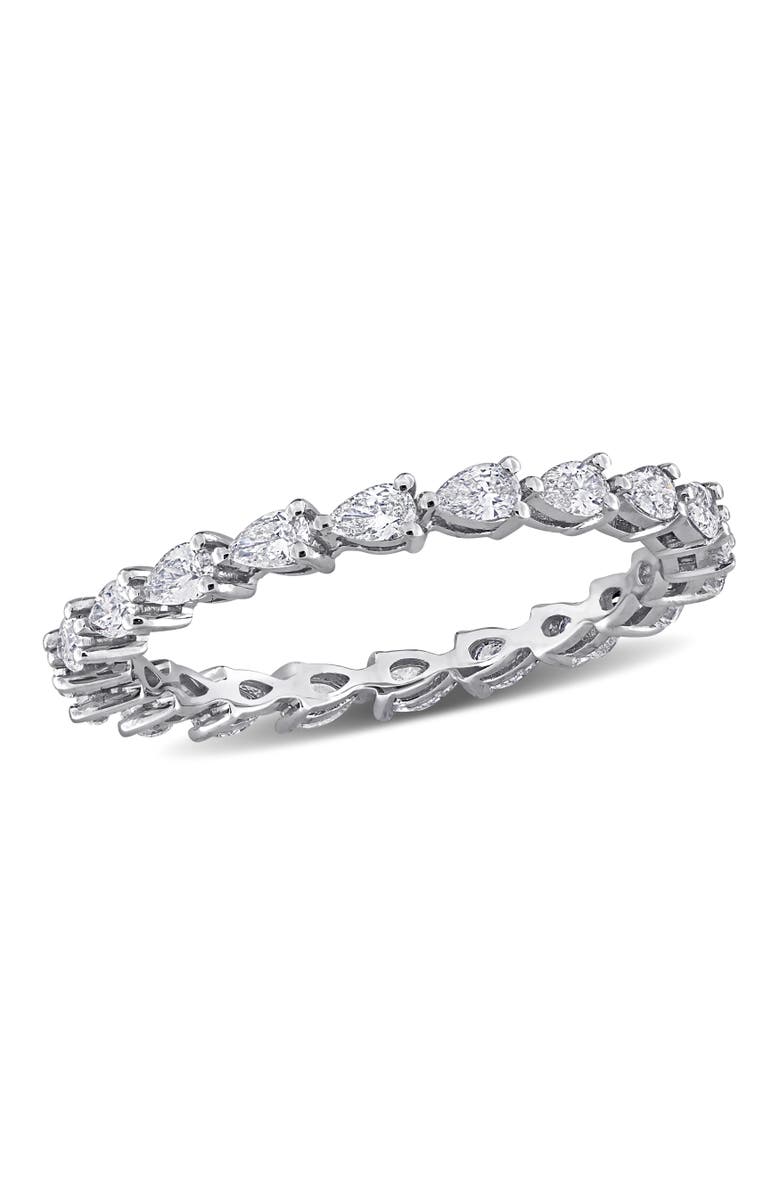 Julianna B. Diamond Pear Eternity Ring 14k, Alternate, color, 14K White Gold