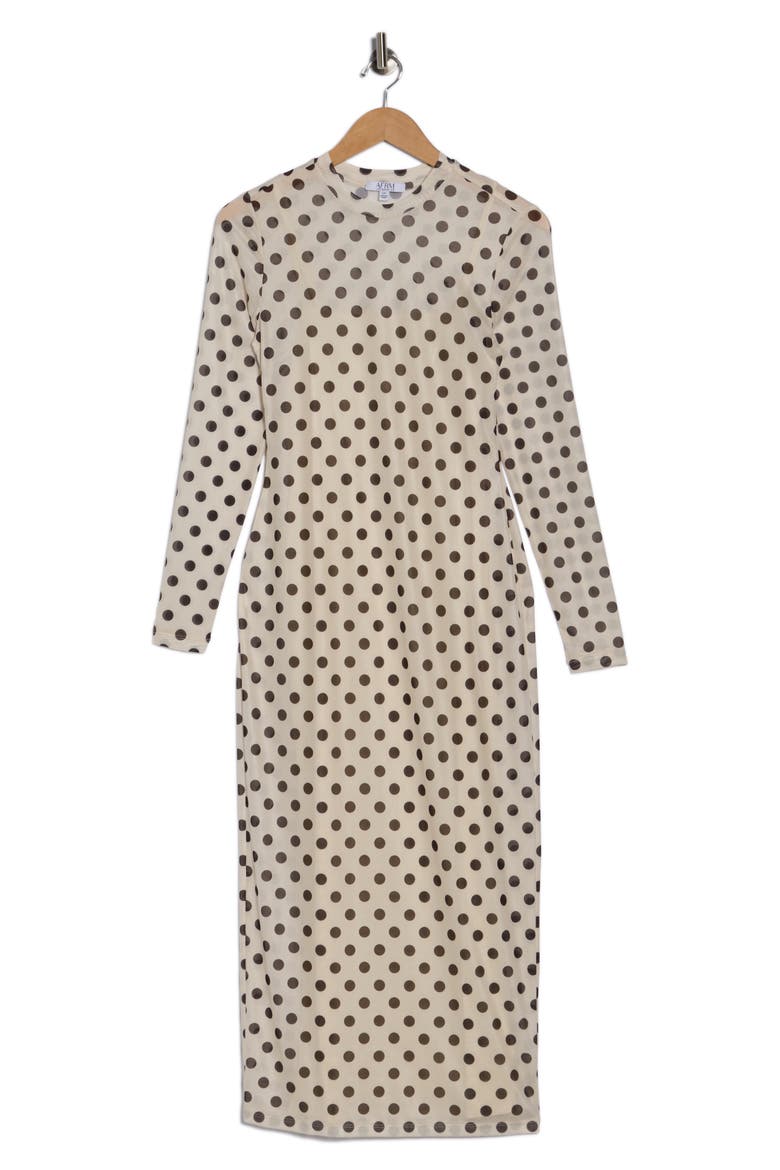 Brandi Floral Long Sleeve Dress, Alternate, color, CLASSIC DOTS