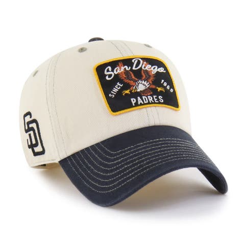 Men's '47  Natural/Black San Diego Padres Keepsake Collection Clean Up Adjustable Hat