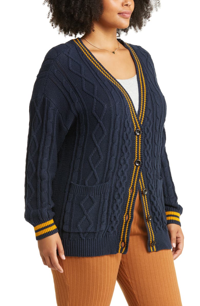 BP. Oversize Cable Cardigan, Alternate, color, 
