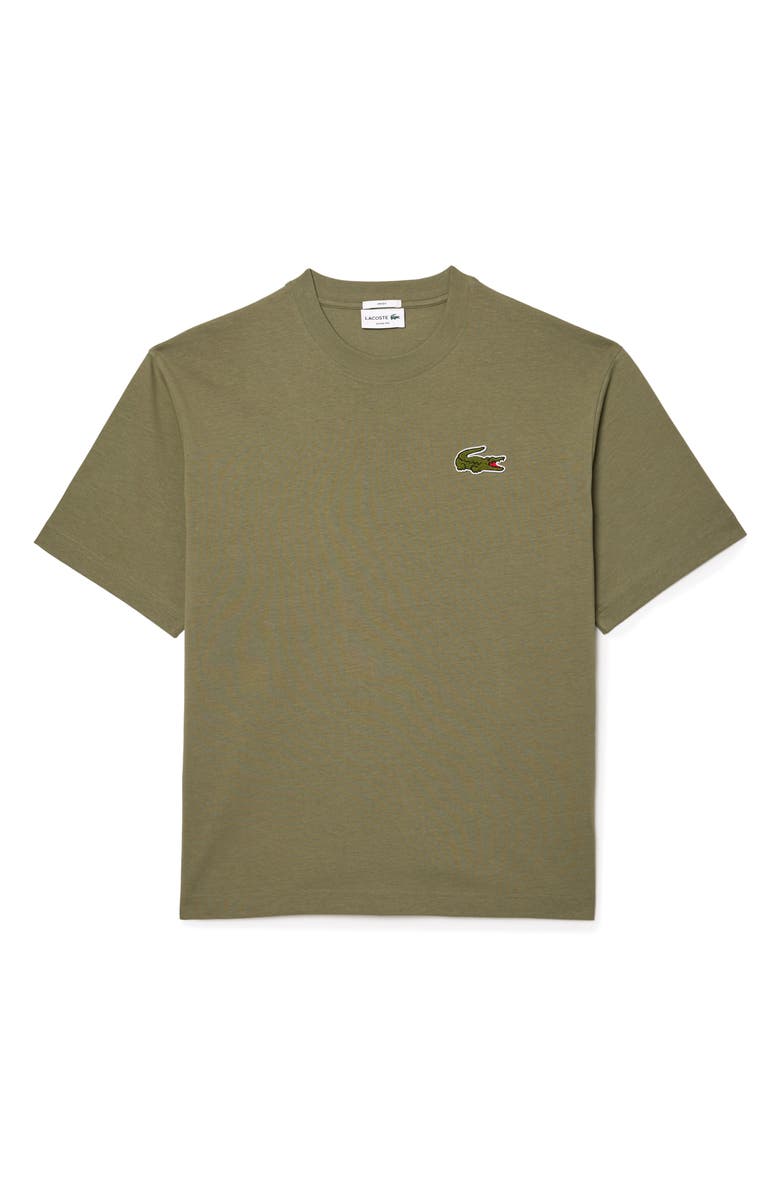 Lacoste Loose Fit Cotton T-Shirt, Main, color, Khaki