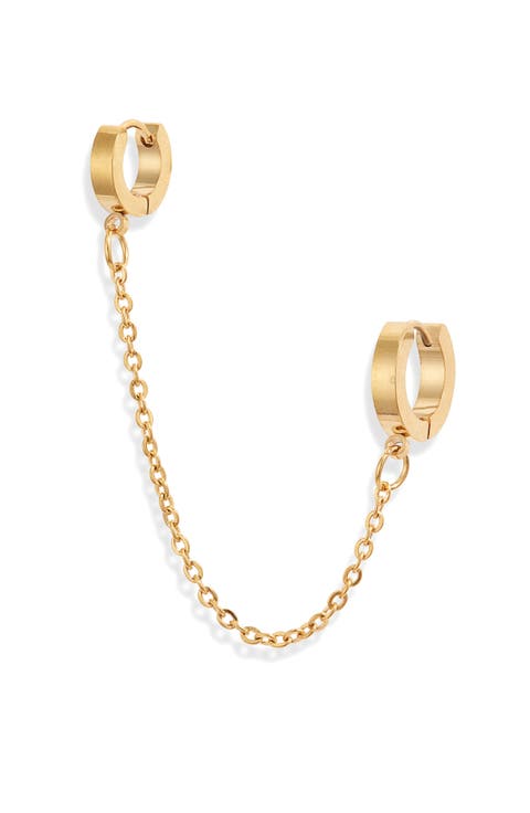 Viola Double Huggie Hoop Earring