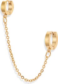 Ellie Vail Viola Double Huggie Hoop Earring