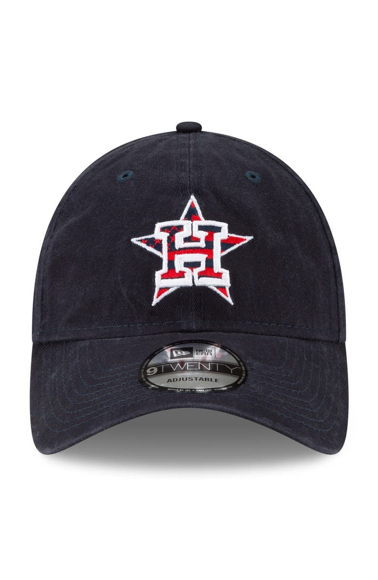 New Era Men's New Era Navy Houston Astros 4th of July 9TWENTY Adjustable Hat, Alternate, color, 