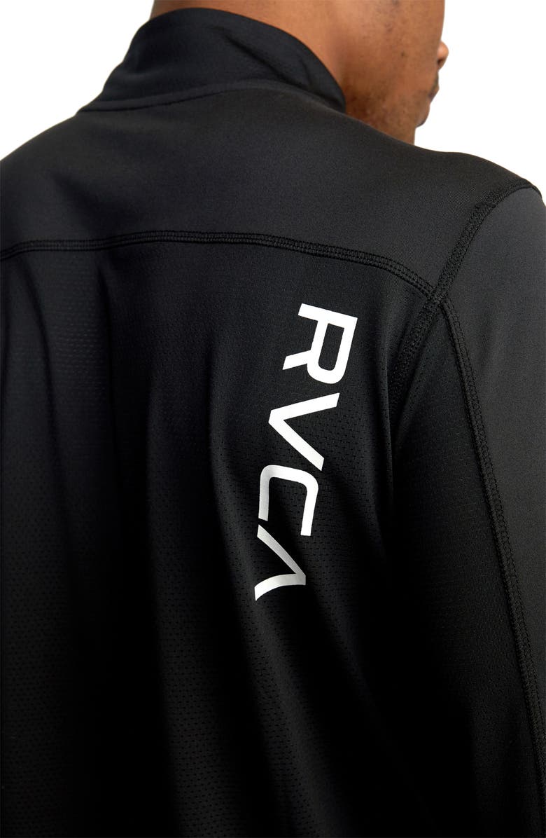 RVCA Recycled Polyester Blend Quarter Zip Pullover, Alternate, color,