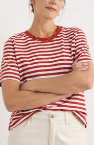 Seasalt Cornwall Copseland Stripe Organic Cotton T-Shirt