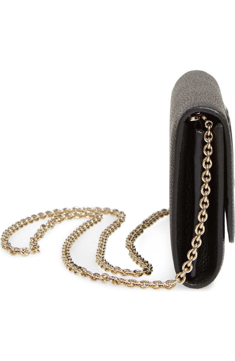 FERRAGAMO City Grainy Leather Wallet on a Chain, Alternate, color,