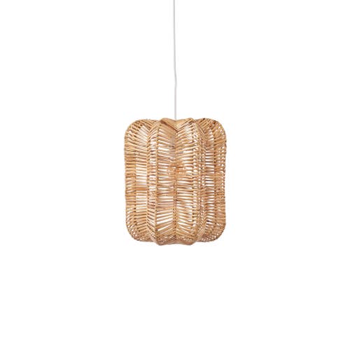 The Artisan & Company Prism Rattan Pendant Hanging Light In Natural