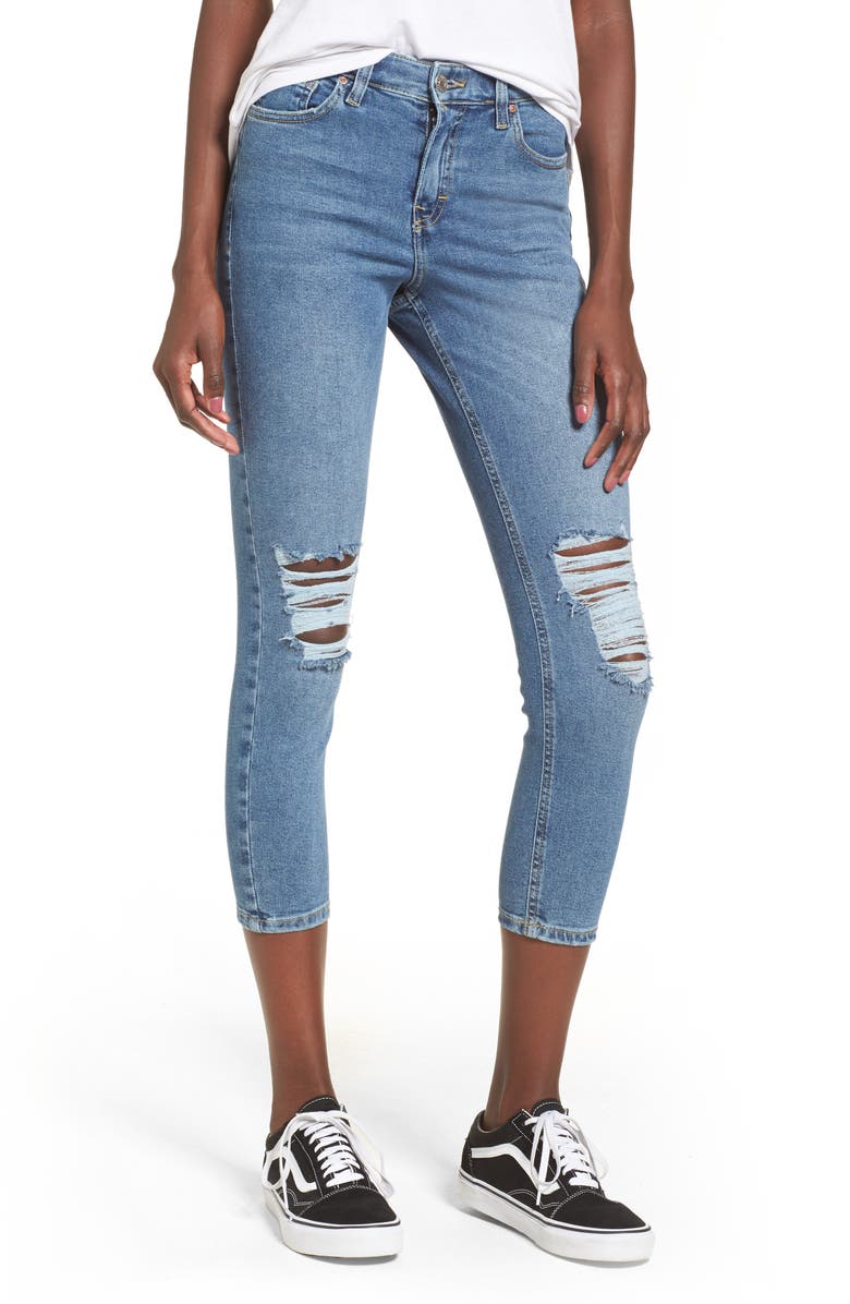 Topshop Jamie High Waist Skinny Jeans, Main, color, 
