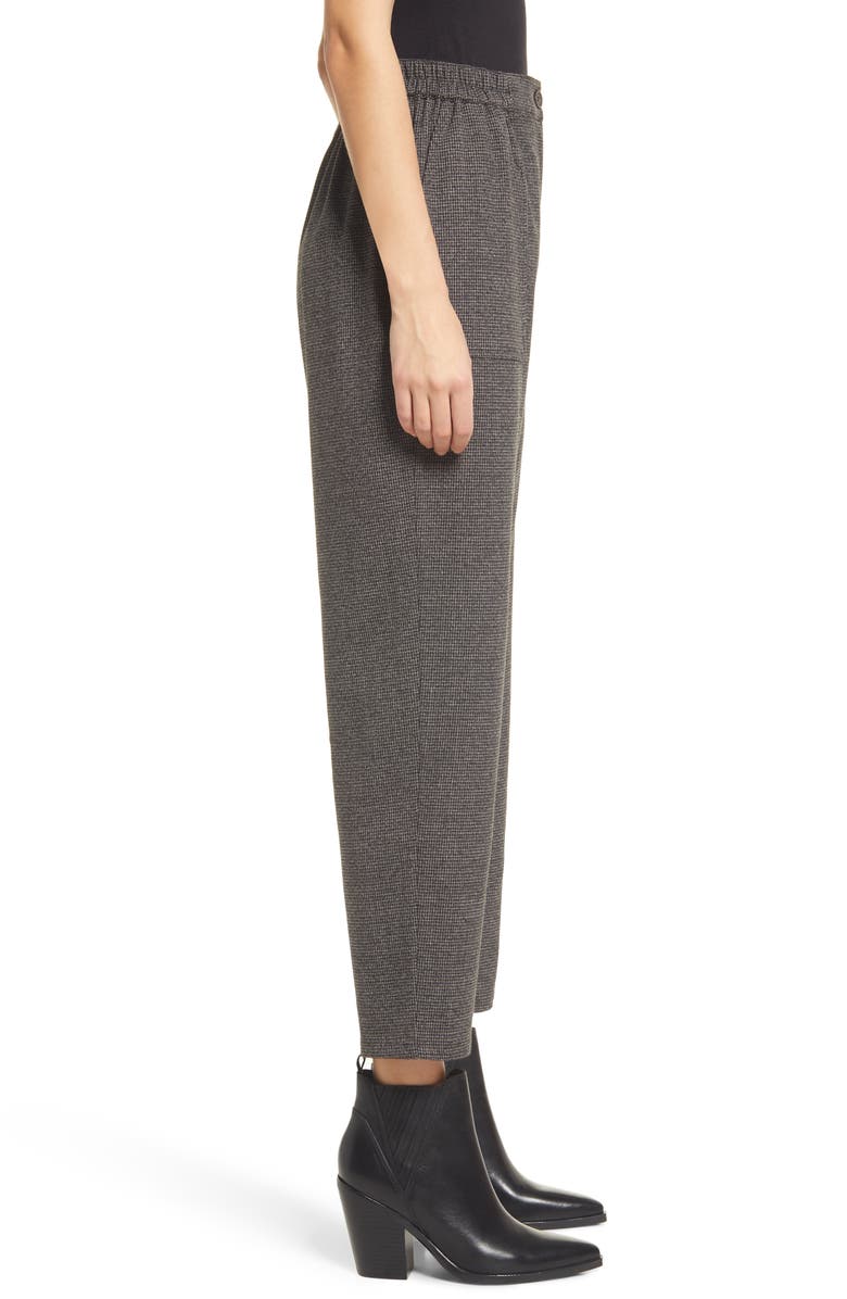 Treasure & Bond Check Pull-On Pants, Alternate, color, Brown Ganache Mini Check