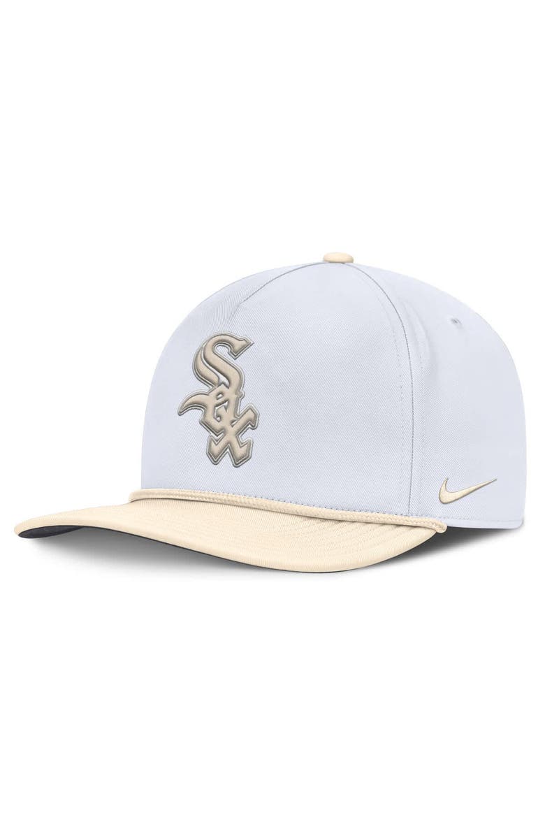 Nike Men's Nike White/Cream Chicago White Sox Pro Performance Snapback Hat, Main, color, White