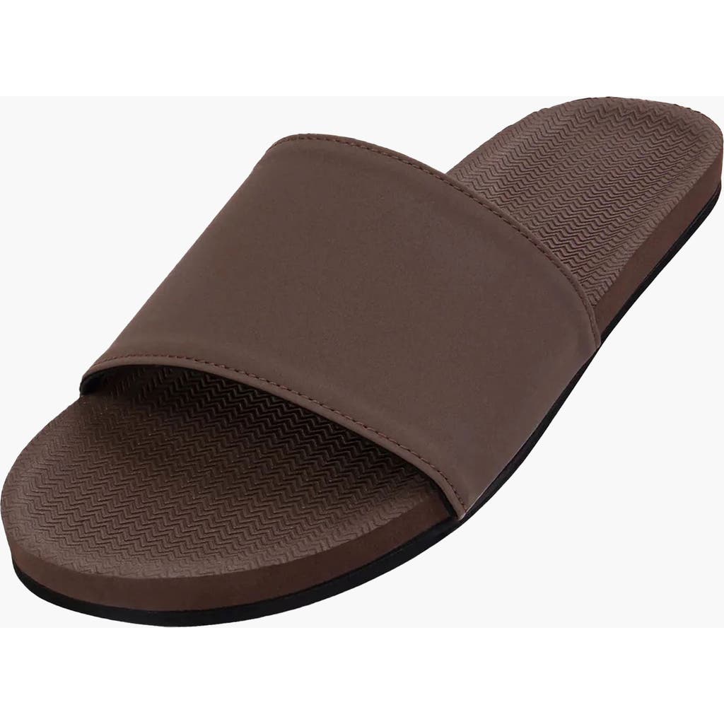 Indosole Responsibly-made Tire Sole Slide Sandals In Brown