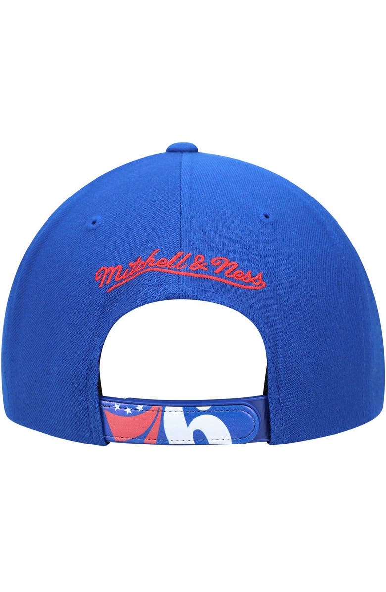 Mitchell & Ness Men's Mitchell & Ness Royal Philadelphia 76ers Hardwood Classics Pop Snapback Hat, Alternate, color, 