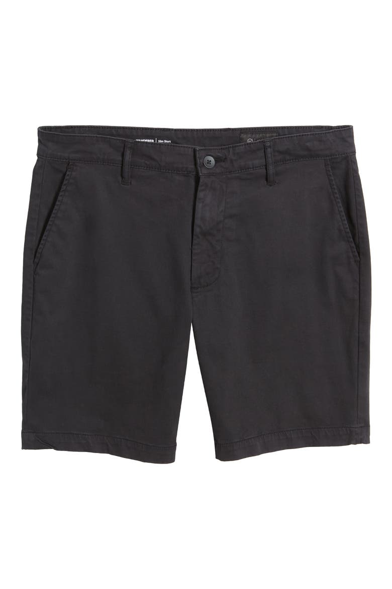 Wanderer 8.5-Inch Stretch Cotton Chino Shorts, Alternate, color, SUPER BLACK