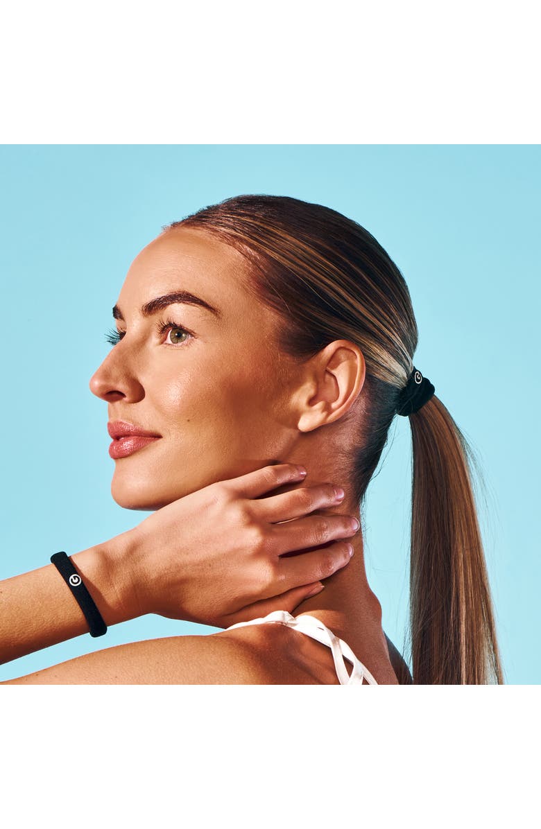 Gimme Beauty Any Fit Hair Bands, Damage Free Hair Ties Made with Seamless Microfiber Elastics, Alternate, color, Black