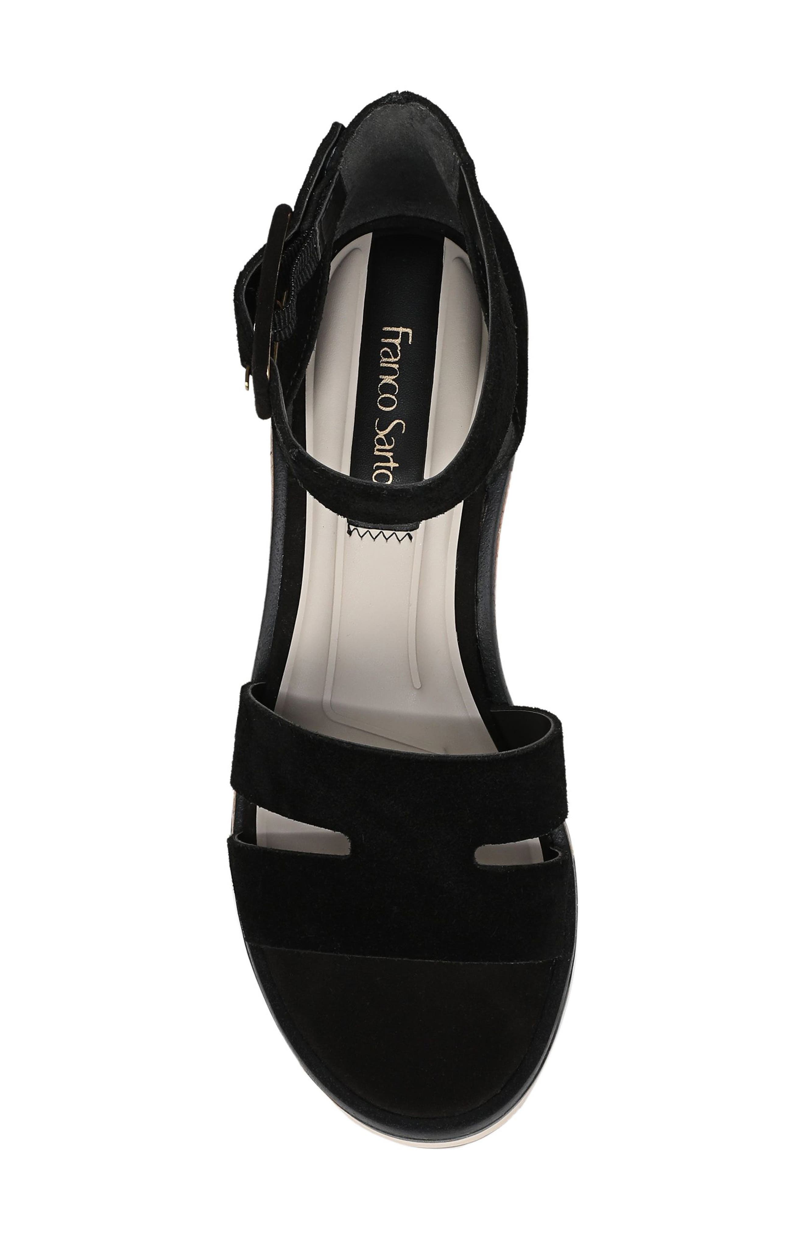 Franco Sarto Madaya Platform Wedge Sandal, Alternate, color, Black
