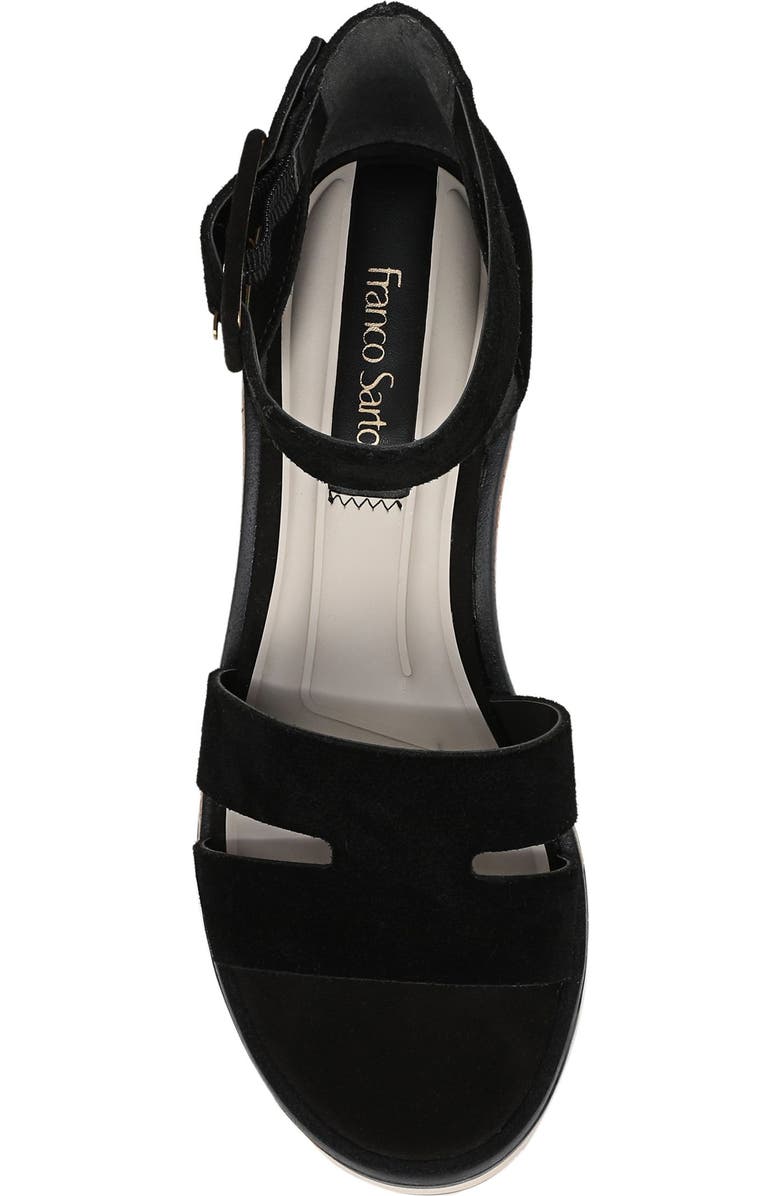 Franco Sarto Madaya Platform Wedge Sandal, Alternate, color, Black