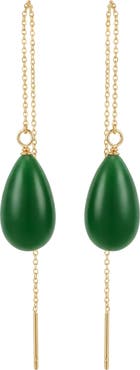 seree Waterdrop green drop earrings