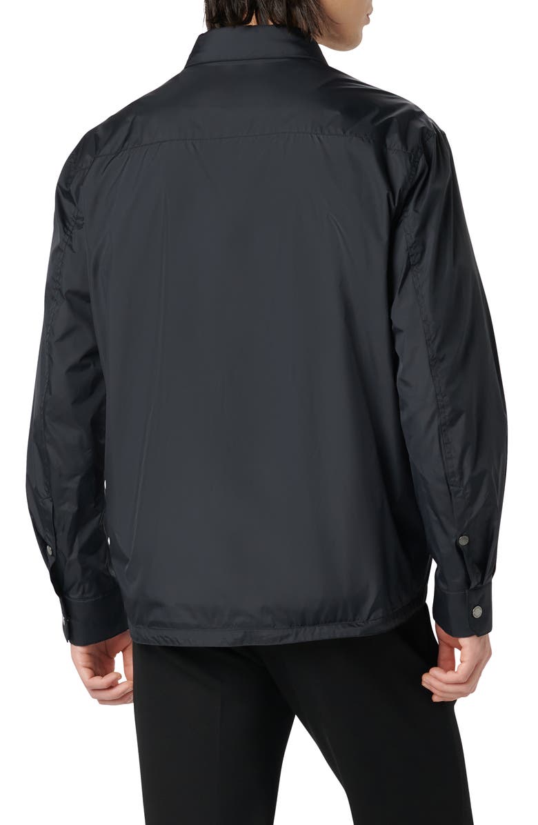 Bugatchi Water Resistant Nylon Shirt Jacket, Alternate, color,